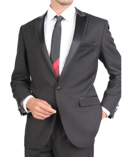 Mensusa Products Slim Fit Tuxedo Single Button