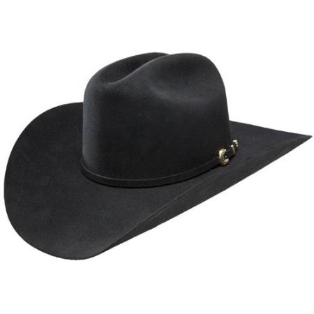 Mensusa Products Stetson cowboy hat-Stetson Hat-High Point 6x Fur Felt Cowboy Hat Black