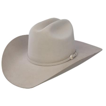 Mensusa Products Stetson cowboy hat-Stetson Hats-10x Shasta Beaver Fur Felt Western Cowboy Hat Mist Gray