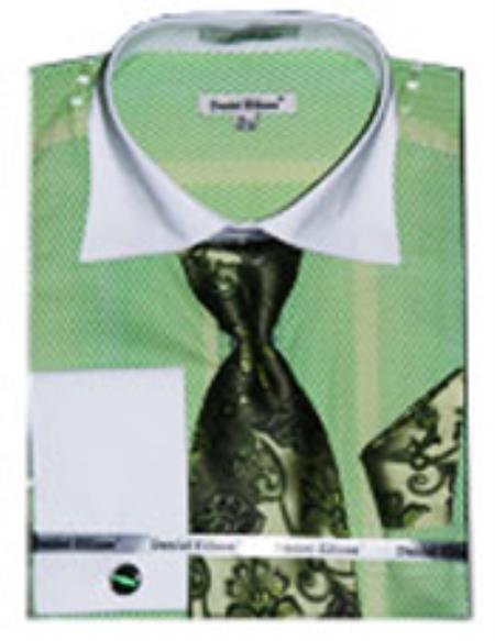 Mensusa Products Men's Fancy Shirts Apple (100% Polyester)