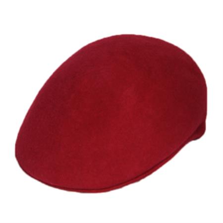 Mensusa Products Men's Red Wool Cap