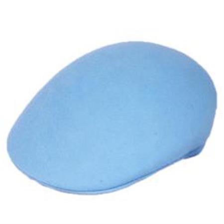 Mensusa Products Men's Sky Blue Wool Driver's Cap