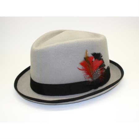 Mensusa Products Men's Detroit Black Fedora Hat