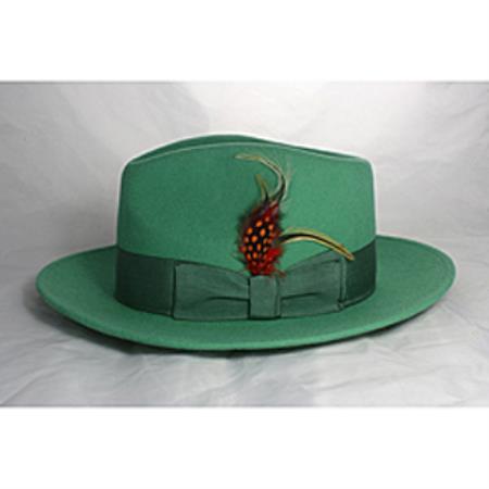 Mensusa Products Kid's Mint Green Fedora Hat