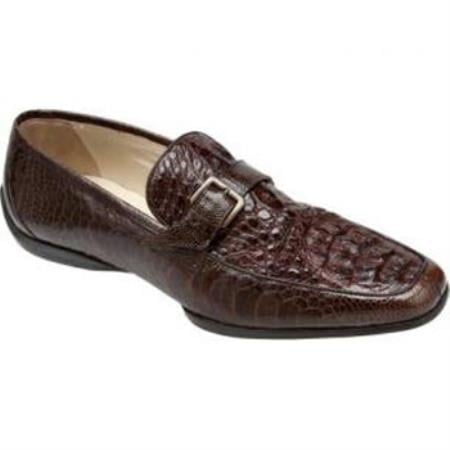Mensusa Products Made In Italy Designer Mauri Ostrich & Hornback Strap Loafers Sport Rust