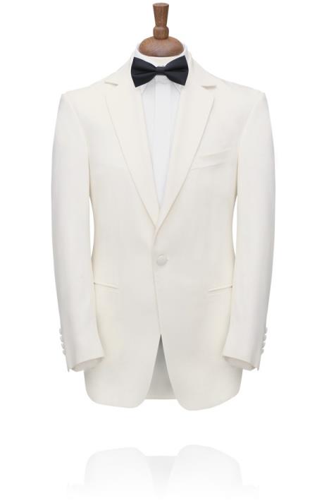 Mensusa Products White Notch Lapel Tuxedo Jacket