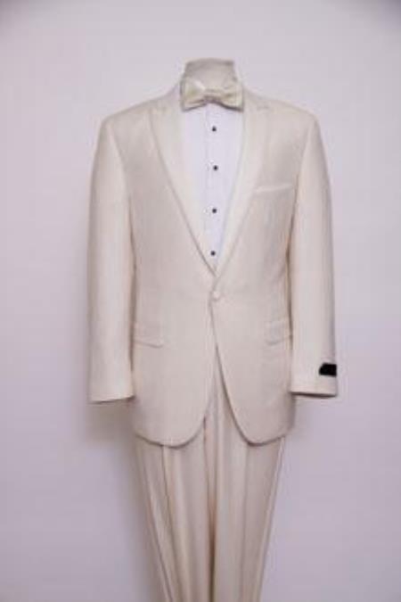 Mensusa Products Mens Dress Formal Ivory ~ Cream ~ Off White Dinner Jacket ~ Tuxedo ~ Blazer ~ Sport Coat