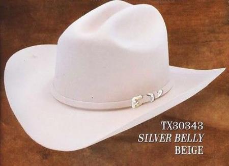 Mensusa Products Cowboy Western Hat Joan Style 6X Felt Hats By Los Altos Silver Belly