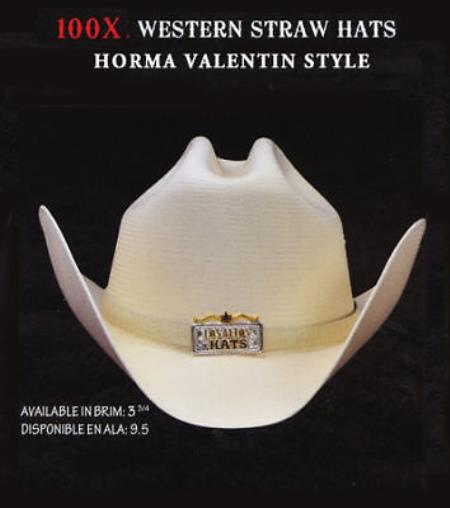 Mensusa Products Cowboy Western 100x Premium Straw Hat Gray By Los Altos