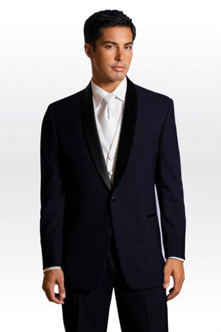 Mensusa Products Midnight blue tuxedo-Downtown Midnight Blue Skyfall Tuxedo with Matching Pants