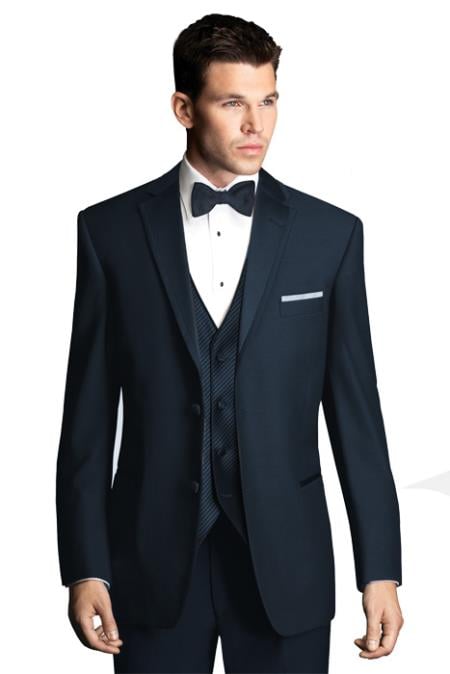 Mensusa Products Midnight blue tuxedo-Downtownmidnight blue tuxedo with Satin Framed Lapel