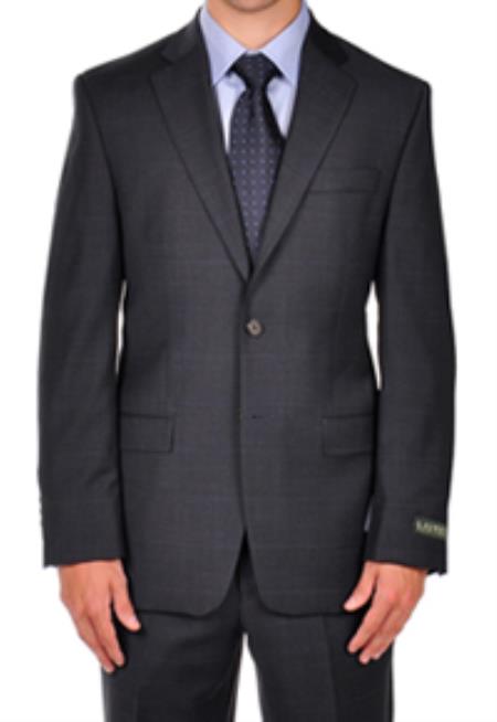 Mensusa Products Ralph Lauren Navy Plaid Dress Suit Separates