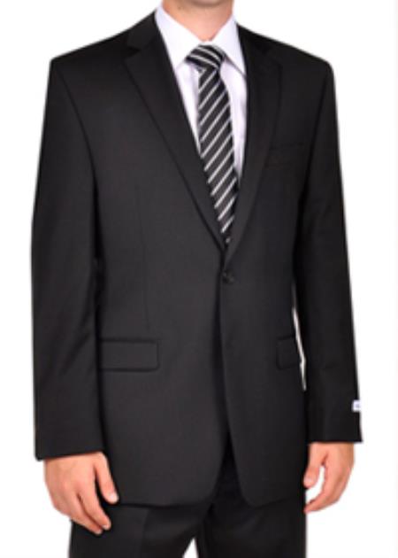 Mensusa Products Calvin Klein Black Slim Fit Dress Suit
