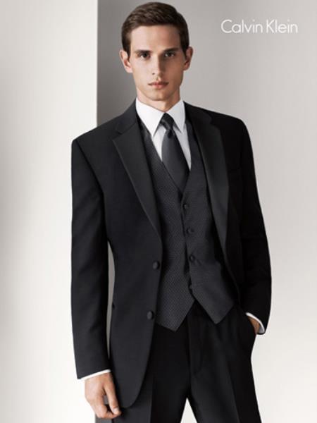 Mensusa Products Calvin Klein Slim Fit Two Button Tuxedo Package