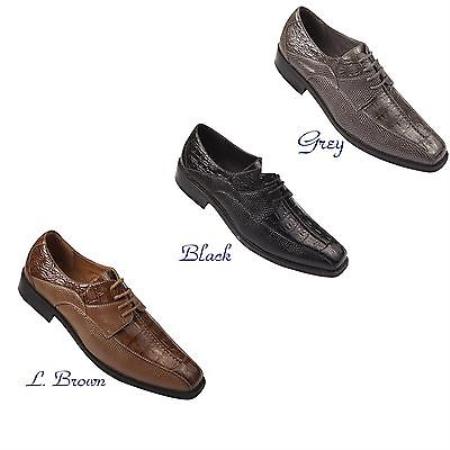 Mensusa Products Men's Formal Dress Shoes Grey, Brown And Black
