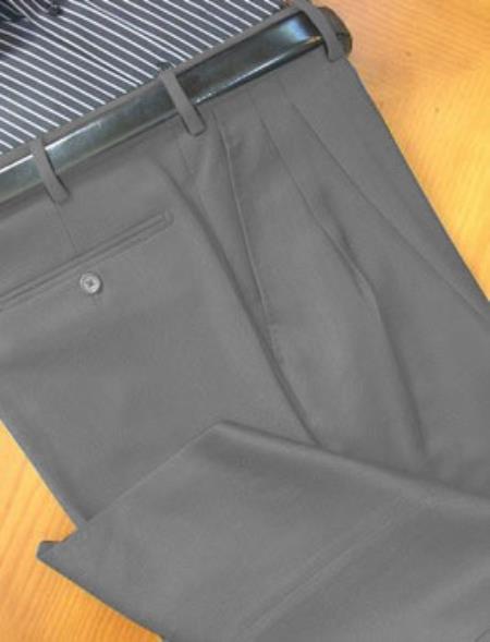 Mensusa Products Chiari Natural Stretch Wool Italian Dress Slacks Gray