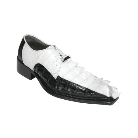 Mensusa Products Belvedere Zeno Hornback Shoes White/Black