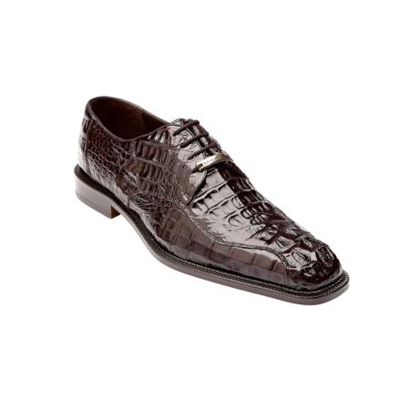 Mensusa Products Belvedere Chapo Hornback Lace Up Shoes Brown