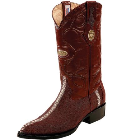Mensusa Products Wh-Dimond Western Cowboy Boot Mantarraya Perla Completa Horma Puntal Vino