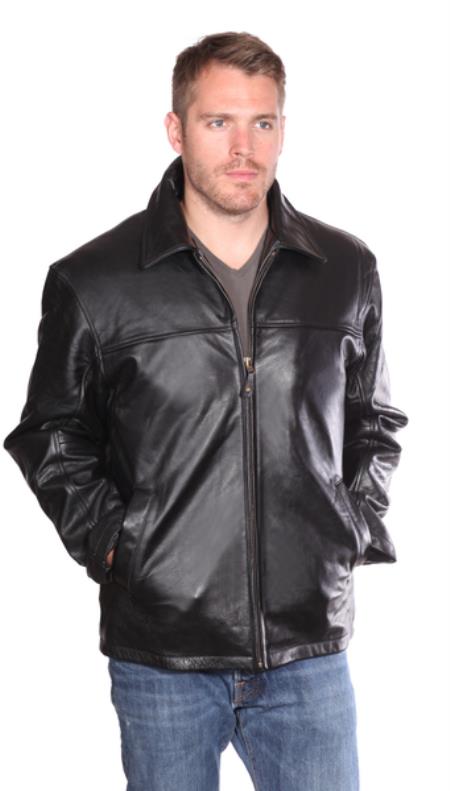 Mensusa Products Aston Leather Jacket Black