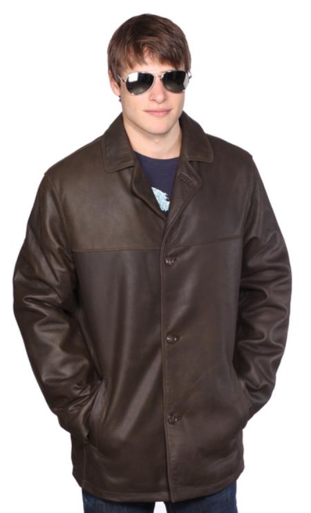 Mensusa Products Alden Leather Jacket Dark Brown