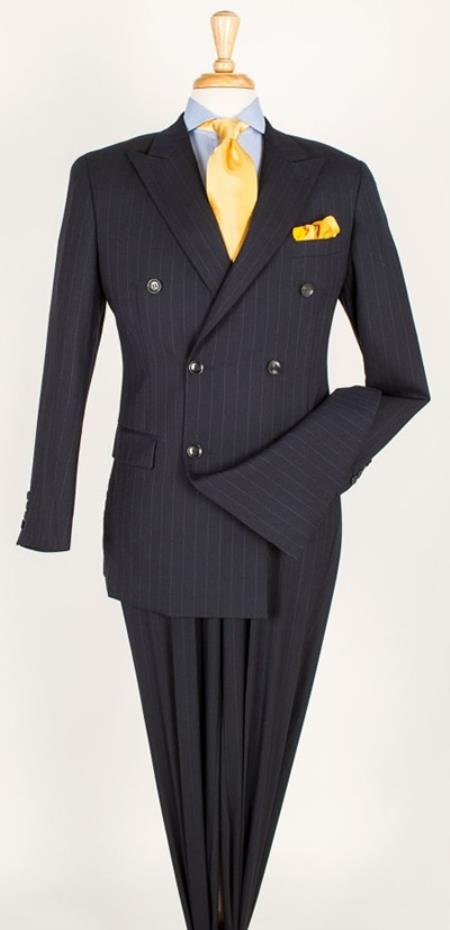 Mensusa Products Men's Two Piece Single Button Suits Navy,Brown