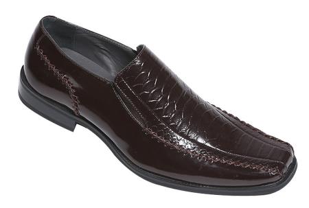 Mensusa Products Men's High Quality Man-made Leather Shoes Loafers/Slip-on Brown