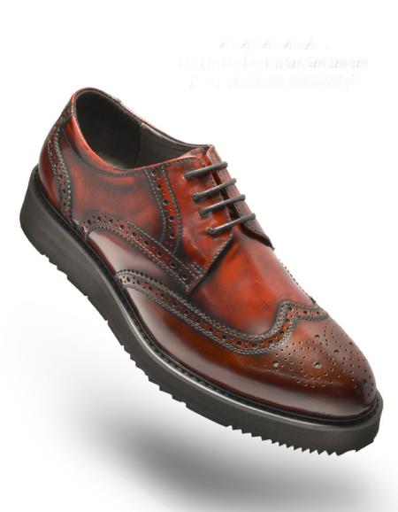 Mensusa Products Angelino-Anthony-Burgundy-Shoes