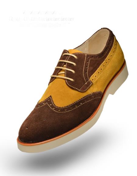 Mensusa Products Angelino-T-Suede-Coffee-Shoes