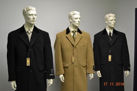 Mensusa Products Men's Full Length Fashion Top Coat Black/Camel/Charcoal
