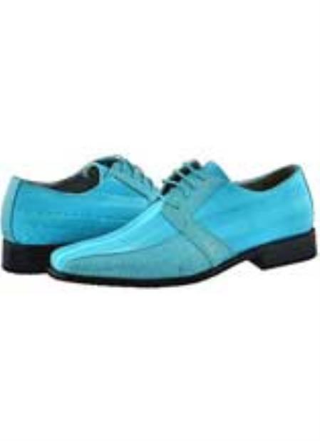 Mensusa Products Mens Dress Shoes Turquoise