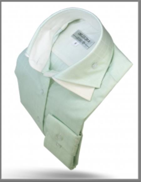 Mensusa Products Angelino Double Collar Shirt Green