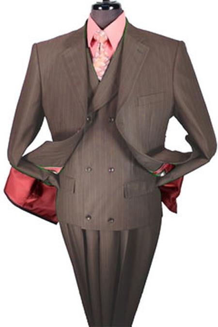 Mensusa Products Super 140 Wool Suit Brown