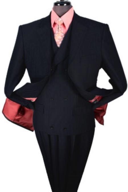 Mensusa Products Super 140 Wool Suit Black