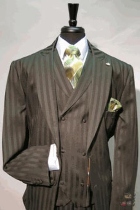 Mensusa Products Men's Suit Single Breasted Two Covered Button Suit Jacket with Peaked Lapel with A Double Breasted