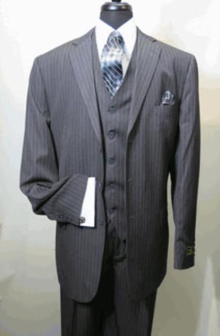 Mensusa Products Grey Pin Stripe New York Styled For That Fashion Professional Look And The Pants Are Pleated