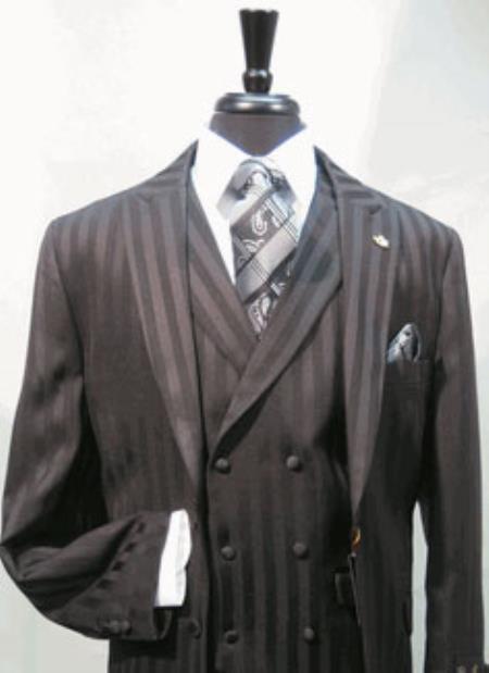 Mensusa Products Men's Suit Single Breasted Two Covered Button Suit Jacket with Peaked Lapel with A Double Breasted