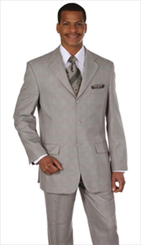 Mensusa Products Plaid Window Pane Houndstooth Pattern Grey/Tan