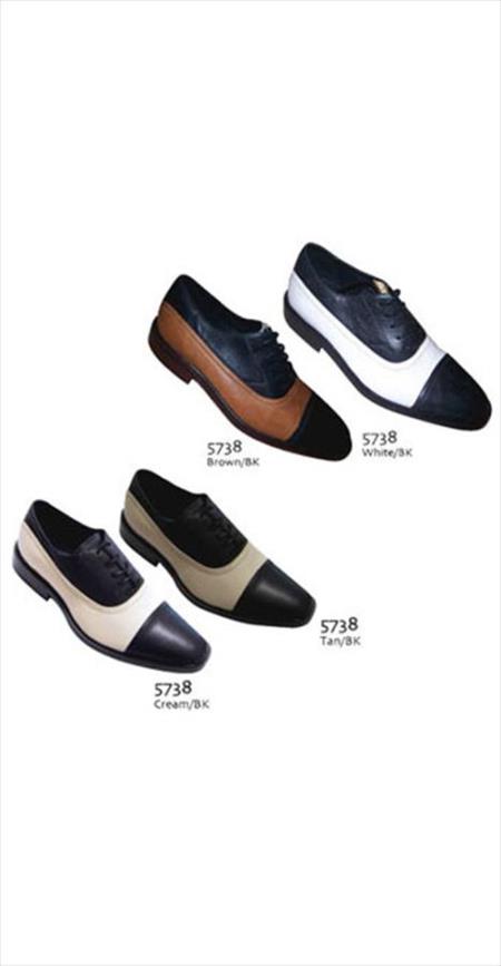 Mensusa Products Two Tones Shoes Black/White
