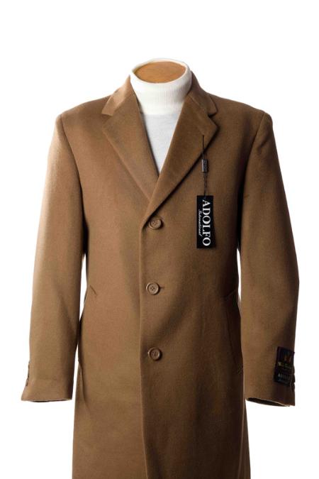 Mensusa Products Cashmere Wool Topcoat Tan