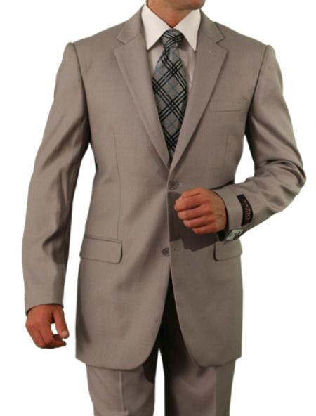 Mensusa Products Mens 2 Button Front Closure Slim Fit Suit