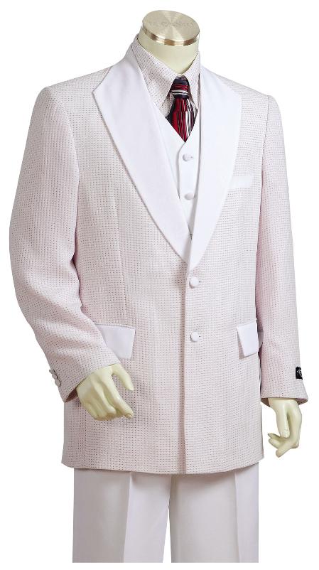 Mensusa Products Men's Fashionable 3 Piece 2 Button Zoot Suit