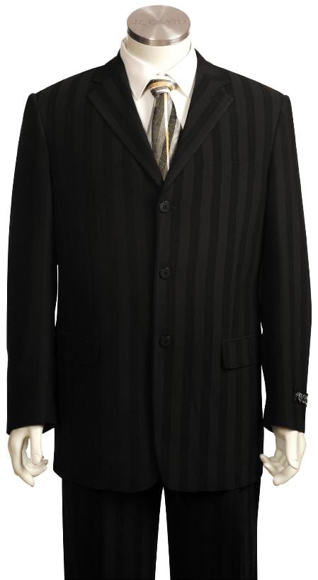 Mensusa Products Men's Fashionable Black Zoot Suit