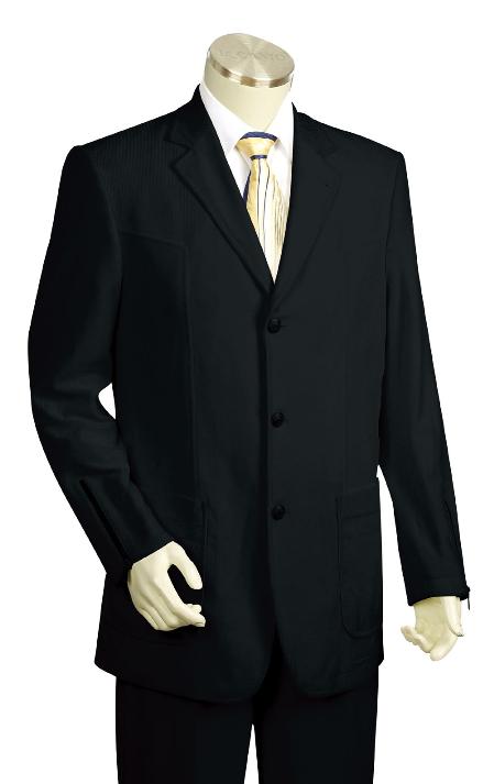 Mensusa Products Men's Fashion Black Zoot Suit