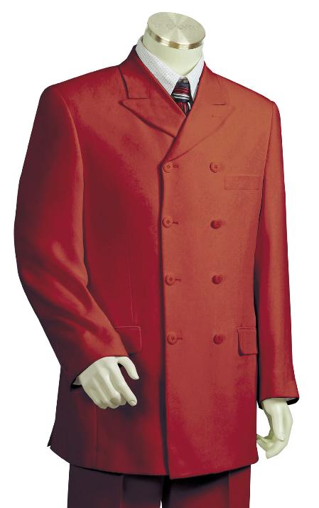Mensusa Products Men's Luxurious Deep Red Zoot Suit