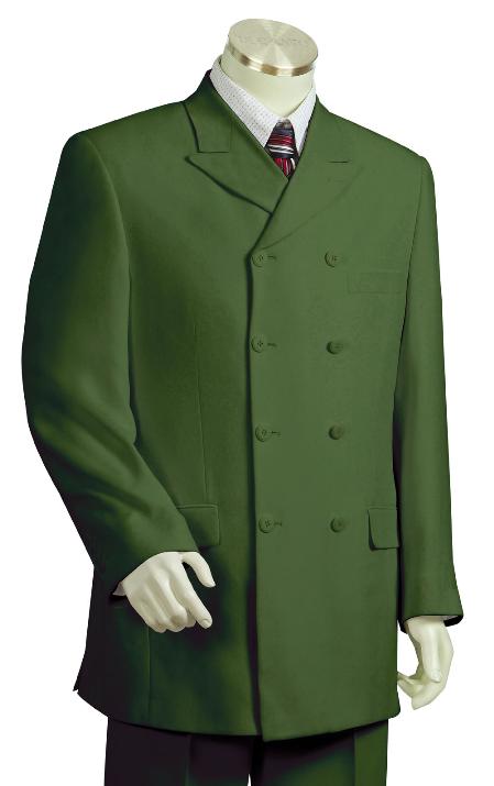 Mensusa Products Men's Stylish Olive Zoot Suit