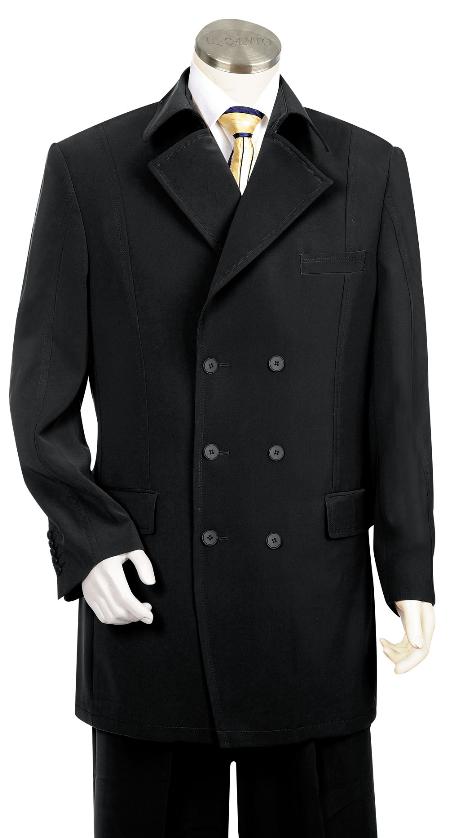 Mensusa Products Men's High Fashion Black Zoot Suit