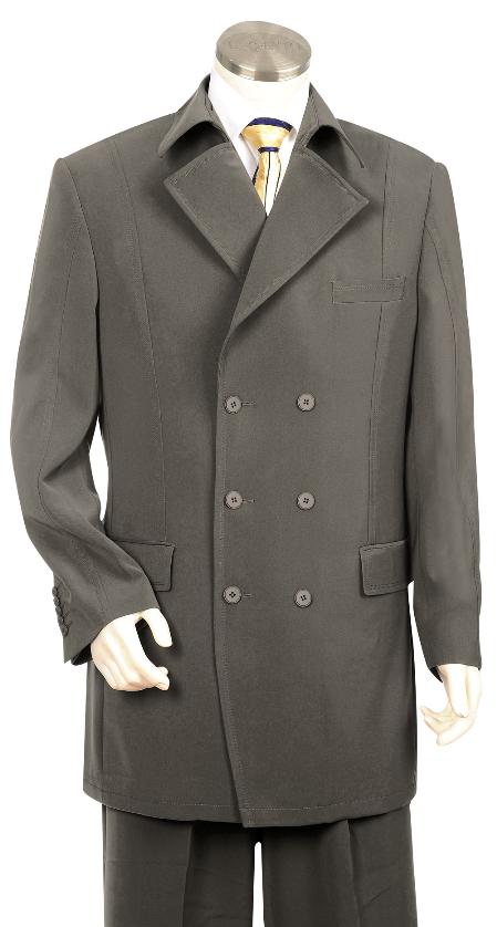 Mensusa Products Men's Luxurious Grey Zoot Suit