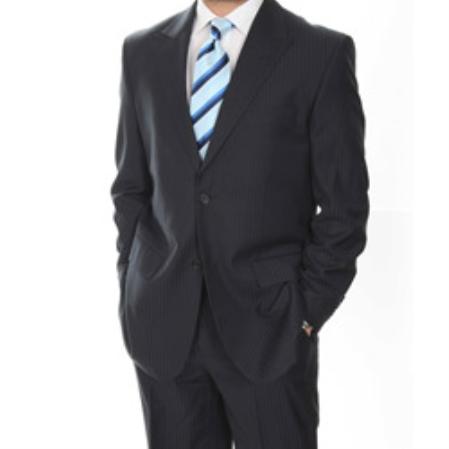Mensusa Products Men's Classic Peaked Lapel 2button Suit
