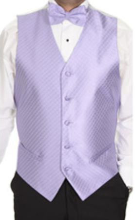 Mensusa Products Men's Lavender Patterned 4piece Vest Set